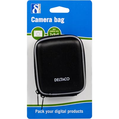 Deltaco Camera Bag, Hard Shell, 73x100x30mm, Black